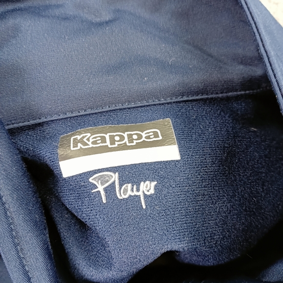 KAPPA X LEEDS NAVY ZIP JACKET PLAYER TRAINING ACTIVEWEAR Y2K SPORTS UK L - Picture 6 of 6